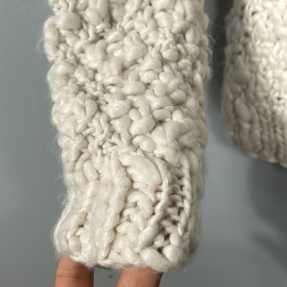 Vivienne Tam White Cream Chunky Knit Turtleneck Sweater size XS - Picture 8 of 16